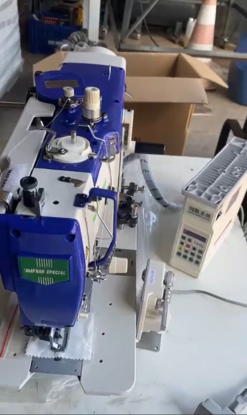 Máquina de Costura Industrial Caseadeira Reta Com Motor Direct