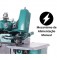 Overlock Semi Industrial, 3000rpm,Lub Manual,Costura de Tudo- FOX