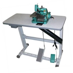 Máquina de Costura Overlock Chinesinha Semi-Industrial Portátil GN1 c/ Bancada 1 Agulha-