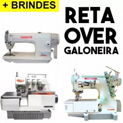 Overlock + Reta + Galoneira Industrial Yamata 1 Ano Garantia