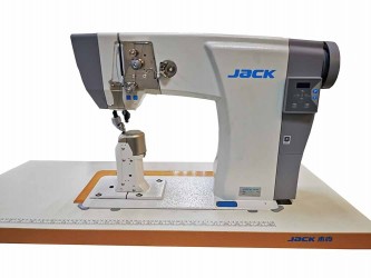 Máquina de Costura Coluna 1 Agulha Transporte Triplo Direct Drive Jack JK-6591