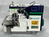 Máquina de Costura Industrial Overlock 2 agulhas e 4 Fios Direct Drive Bracob BC S6- 4-AT