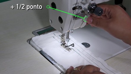 Máquina de Costura Reta Eletrônica  com Motorde passo-A8000-D4-02-