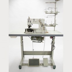 Máquina de costura Fechadeira Industrial Plana com Catraca SSTC7003-PTF,3 agulhas,ponto corrente-Sun Special