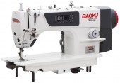Baoyu GT-281-D4, máquina de costura industrial com servo embutido para tecidos leves e médios-Corte de linha-220v