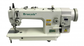 Máquina de Costura Industrial Reta Transporte Duplo Direct Drive Bracob BC 0302 AT