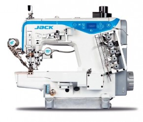 Máquina de Costura Galoneira Cilíndrica 3 Agulhas e 5 Fios Eletrônica Jack JK-K5-UTL-01GBx364/CS