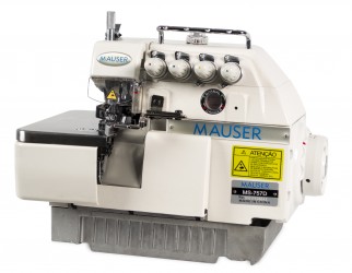 Máquina de Costura Industrial Interloque Direct Drive, 2 Agulhas, 5 Fios 6000PPM MS-757-D - MAUSER