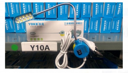 Y-10 Luminária para maquina de costura 10 Led's com Braço Flexível magnética - YOKE