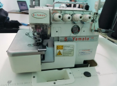 MÁQUINA DE COSTURA INDUSTRIAL OVERLOCK PONTO CADEIA COM EMBUTIDOR DE CORRENTINHA YAMATA110/220V FY44BK