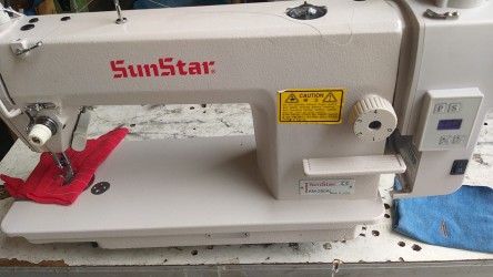Máquina de costura reta industrial com motor direct drive KM-250AL - Sun Star