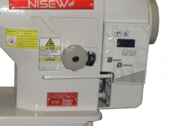 Reta Industrial Eletrônica c/ Refilador, Lançadeira pequena, Lubrif. Automática NW-5200D - NISEW
