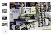 Máquina Elastiqueira 12 Agulhas Adaptada para Lastex LM-1412-PQD- Lanmax