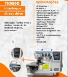 Máquina De Costura Interloque 2 Agulhas 5 Fios Techook TK-959D