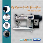 Máquina de Costura Zig Zag Pontos Decorativos Mega Mak MK20U-G2-DD